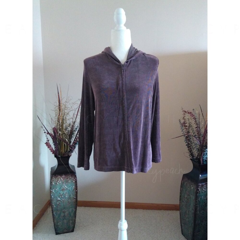 Weekenders Hoodie Medium Zip Up Jacket Athleisure Stretch New Vintage Lagenlook